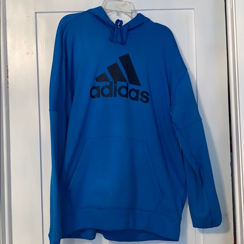 Blue Adidas hoodie